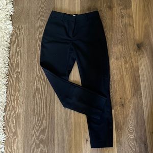 H&M womens navy blue slacks size 6 slim ankle length